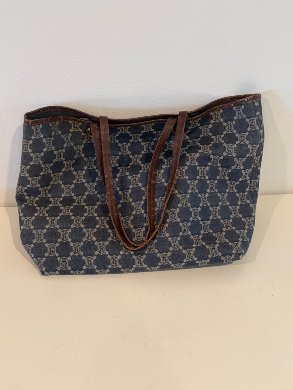 Celine Denim Tote Bag